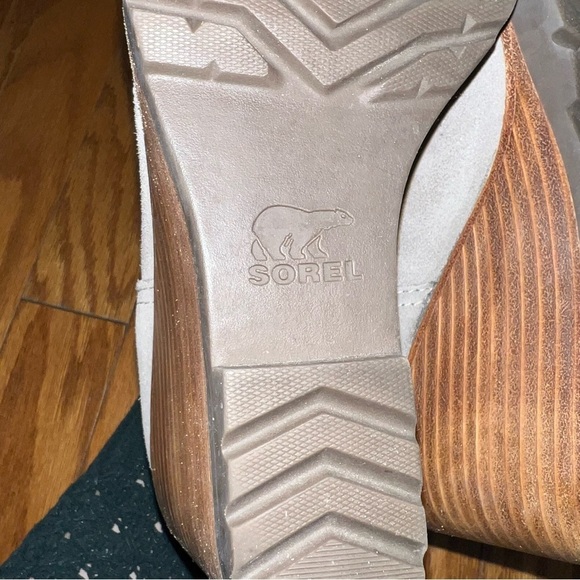 Sorel After Hours Chelsea Gray Suede Wedge Ankle Bootie Size 9 - Picture 8 of 12